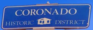photo of Coronado Historic District sign